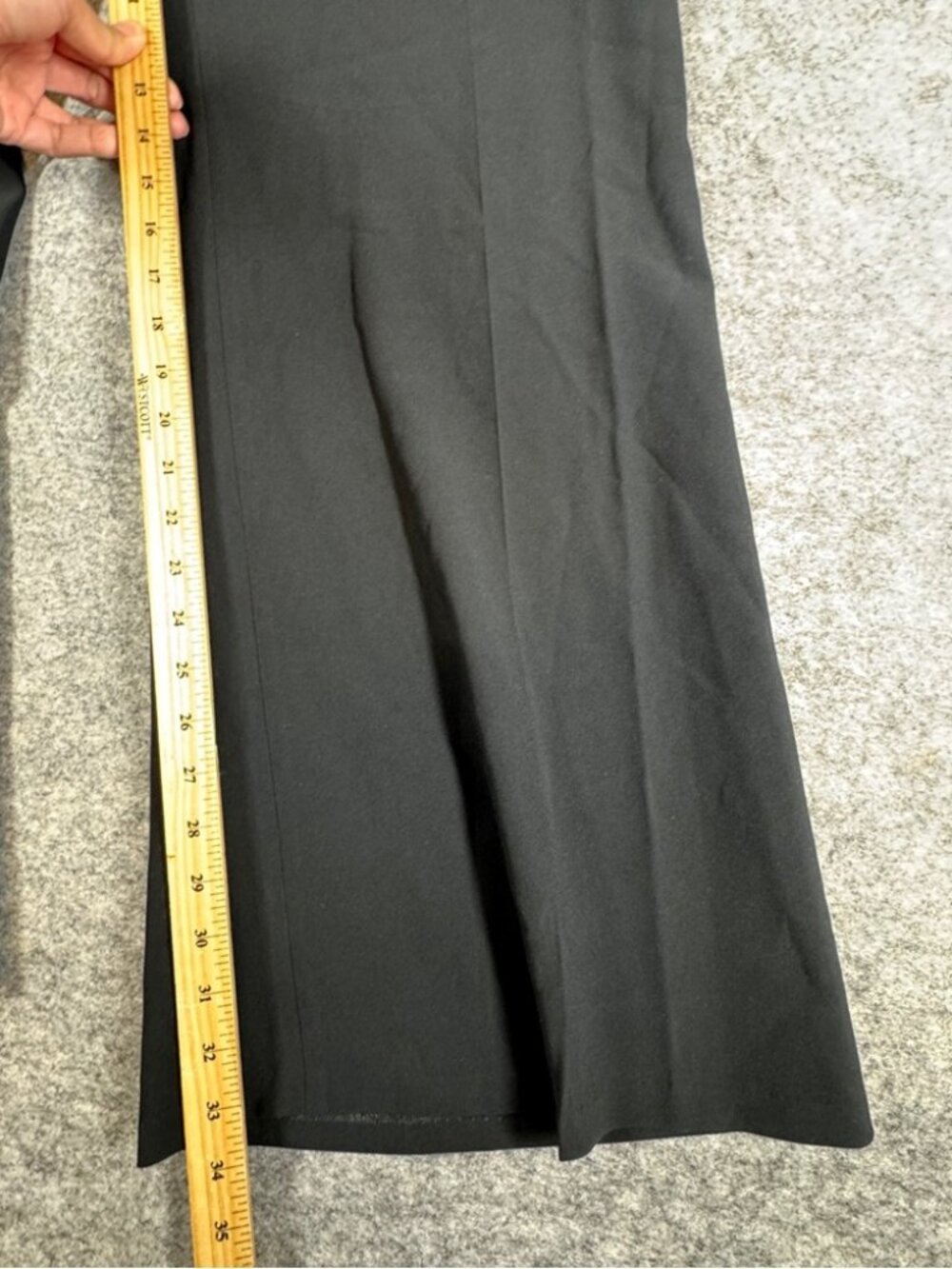 Marina Rinaldi Wide Leg Pants Black Italian Designer Size 23 Quiet Luxury Plus - Picture 8 of 16